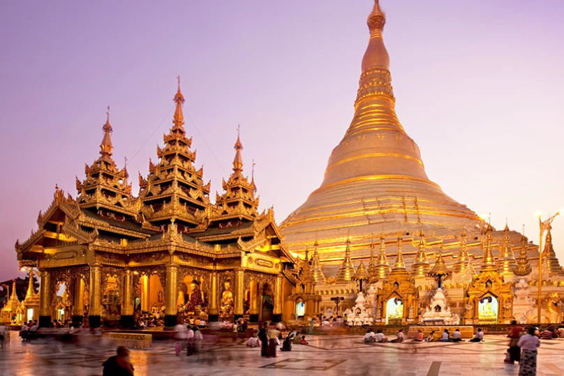 Yangon – fly to Mandalay – Amarapura – Ava – Sagaing