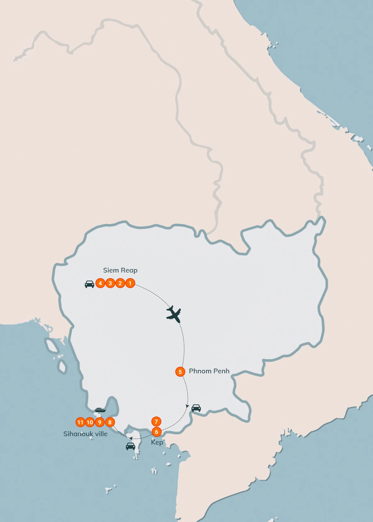 map Cambodia Complete