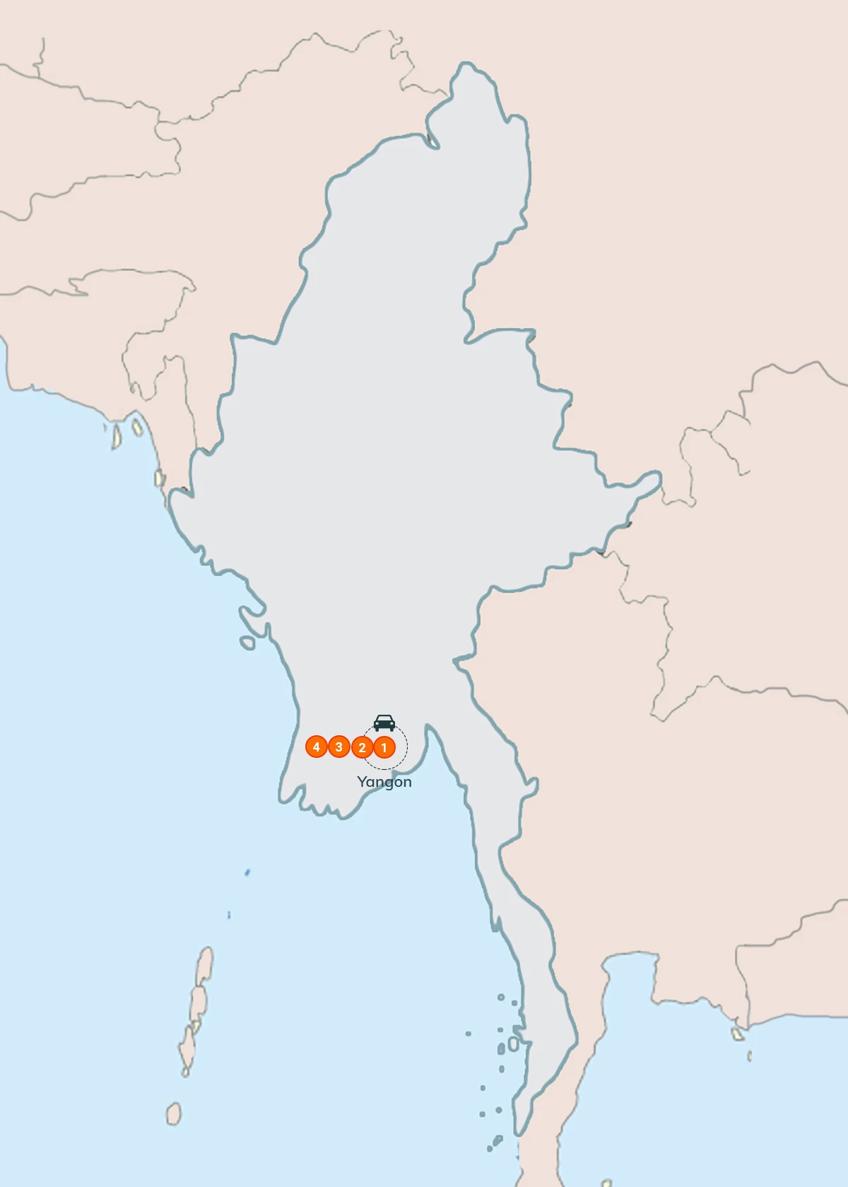 map Discover Yangon