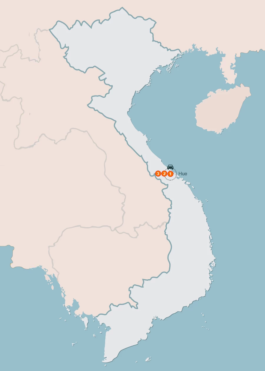 map Essence of Hue 3 Days