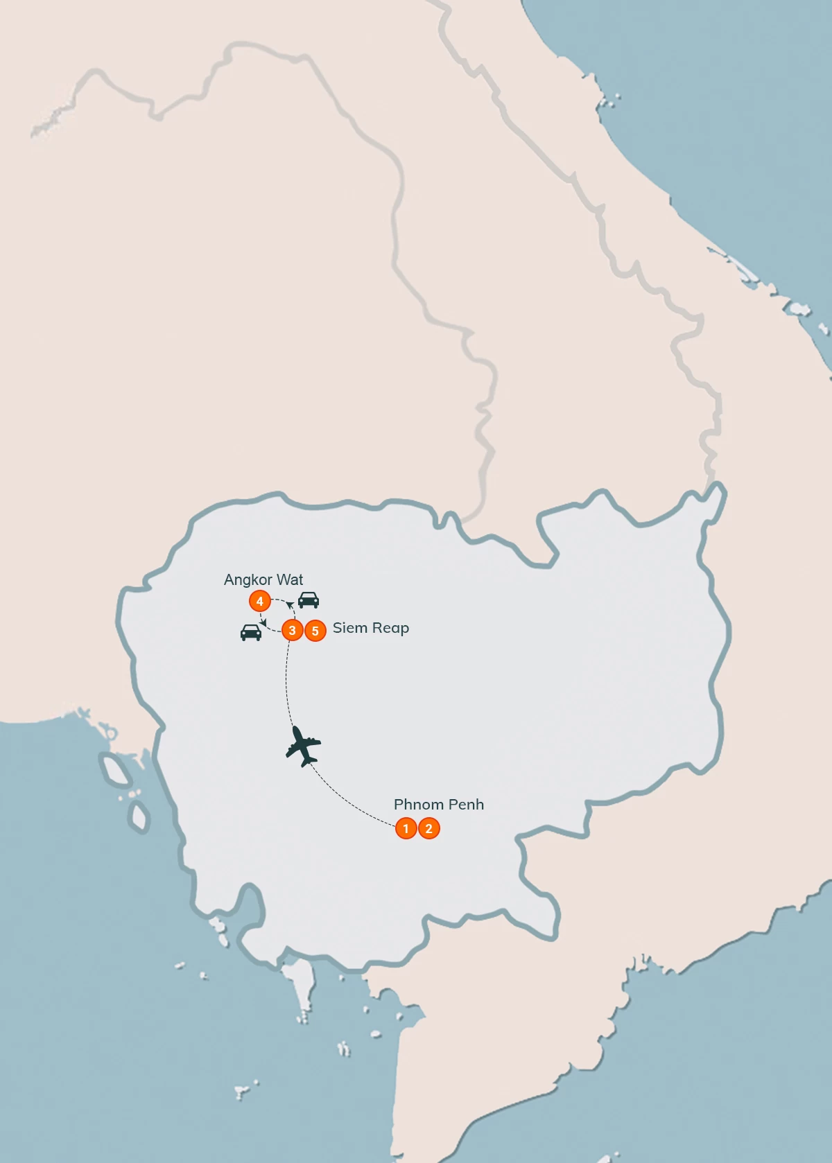 map Spiritual Cambodia