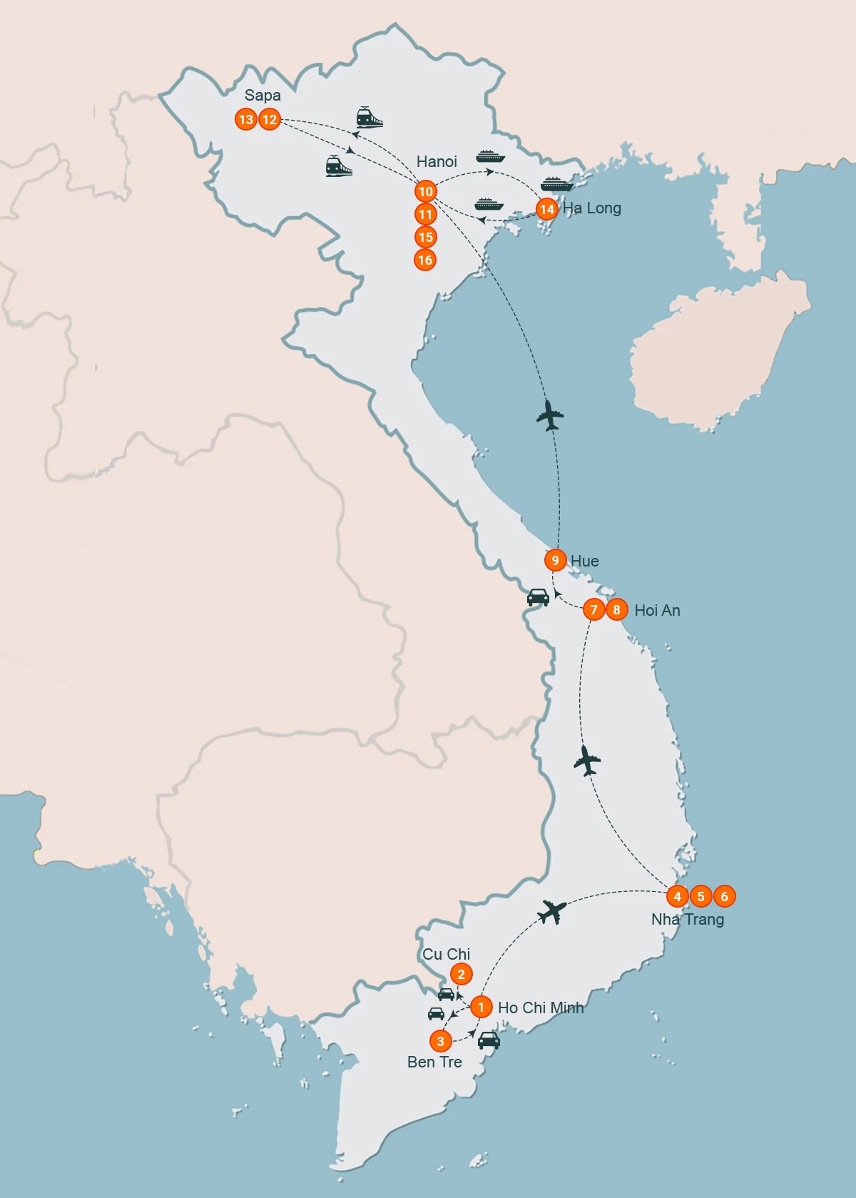 map The Vietnam Experience
