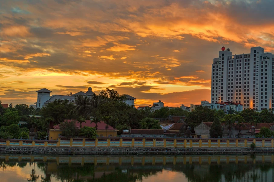 Sunset In Hanoi