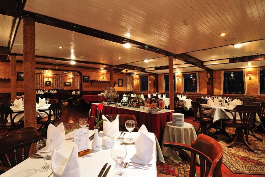 A Restaurant On A Halong Bay Luxury Cruises