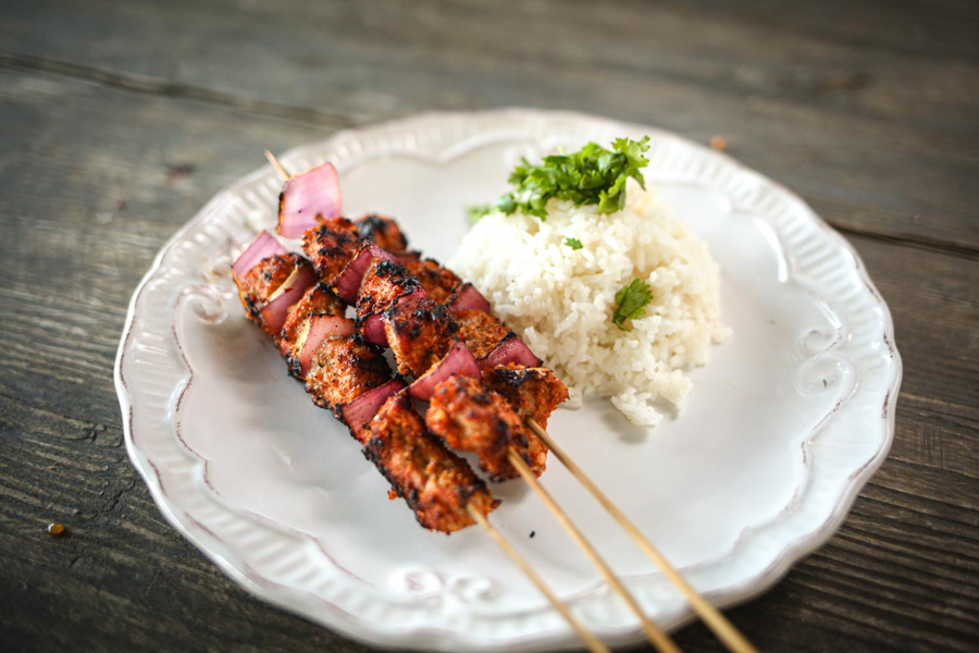 grilled-pork-on-skewers